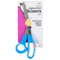 Stainless Steel Scissors with Molded Plastic Handle, 8" Straight, Blue